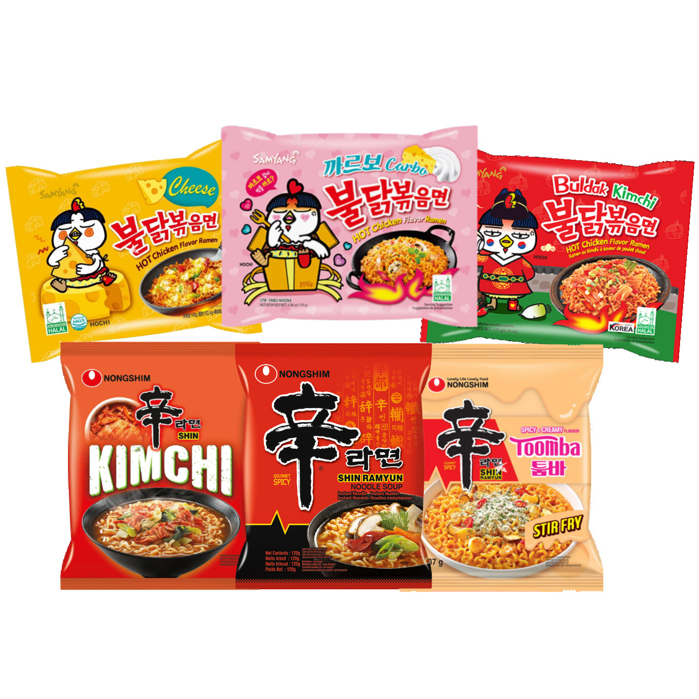 Noodles Samyang i Nongshim – razni okusi i vrste
