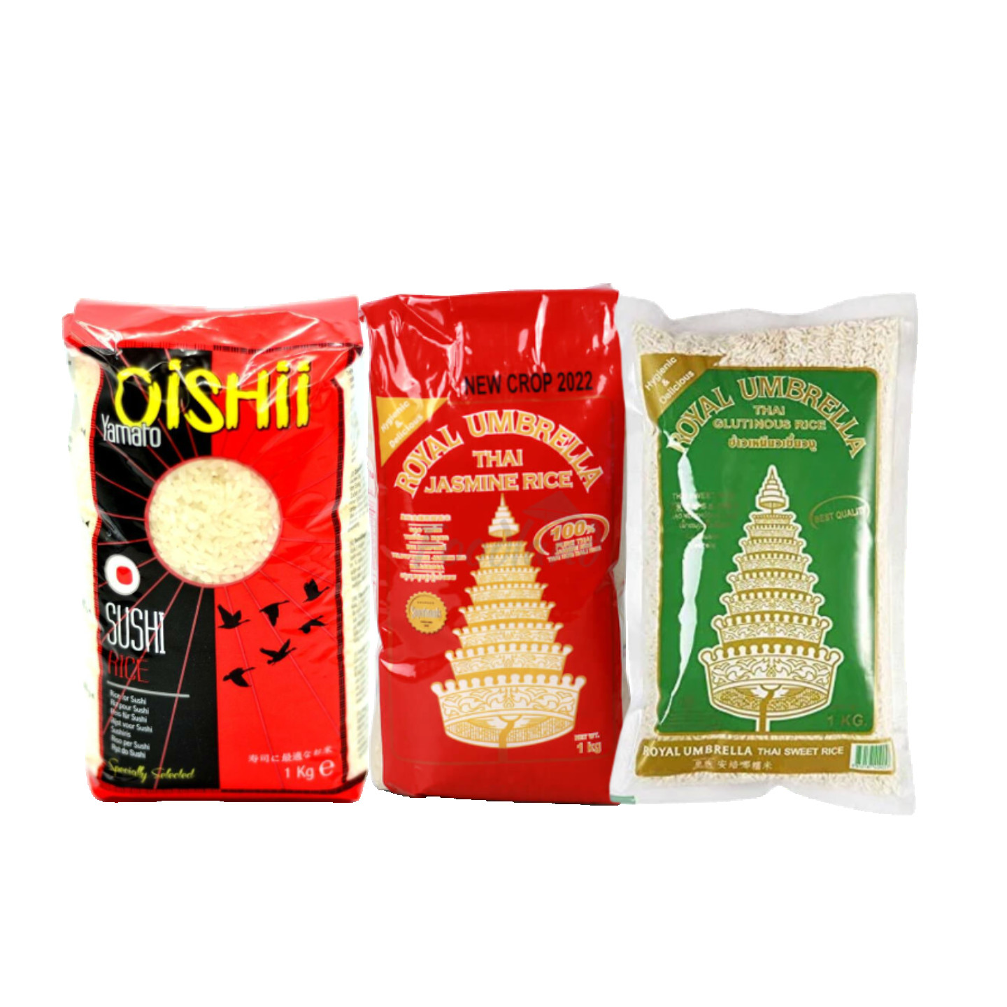 Jasmine, sushi i ljepljiva riža u Rice Kakis