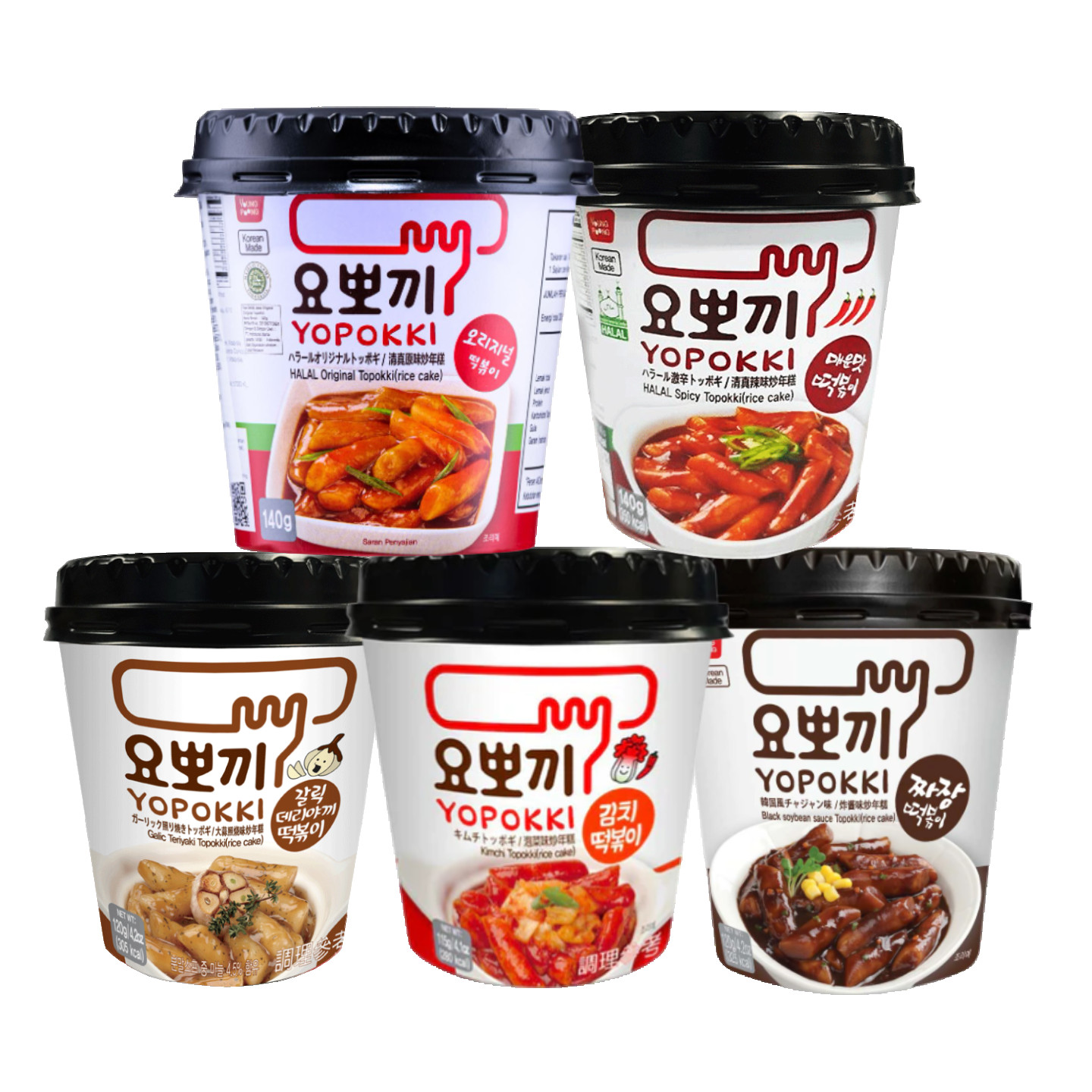 Tteokbokki Yopokki više okusa u praktičnim čašama