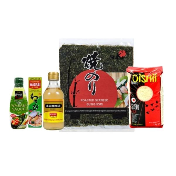 Sushi ingredients nori rice wasabi Rice Kakis