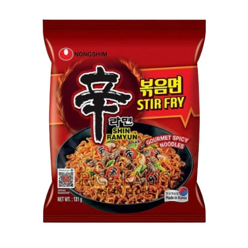 nongshim-shin-ramyun-stir-fry-rezanci.jpg Nongshim Shin Ramyun Stir Fry rezanci 131g - Pikantni korejski rezanci za brzo prženje s bogatim umami okusom